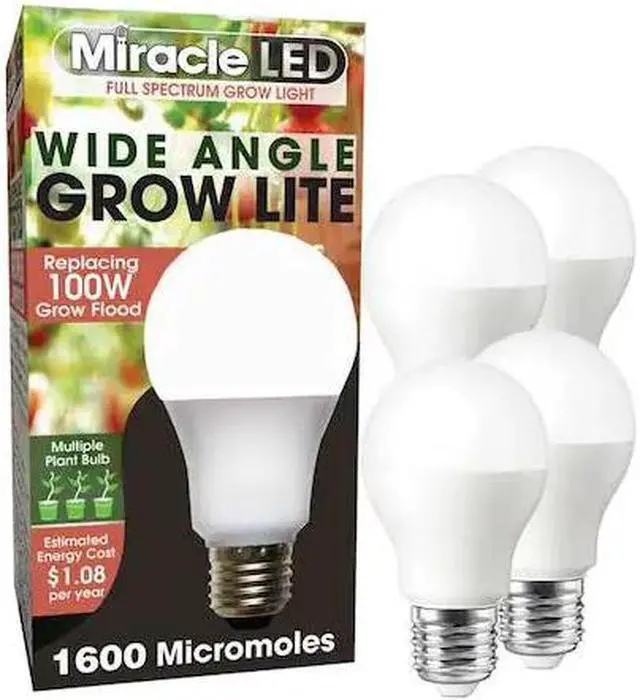 Main image of MIRACLE LED 602158 LightBulb,FullSpcMltPtLEDGrow,11W,PK4