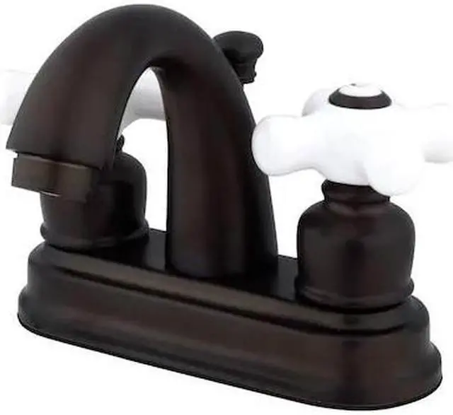 Alt view image 4 of 4 - Kingston Brass KB5615PX Two Handle 4 in. Centerset Lavatory Faucet with Retail Pop-up