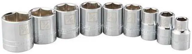 Main image of STEELMAN 78532 9-Piece 3/8" Drive 6-Point SAE Socket Set