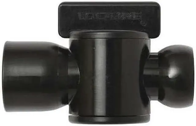 Main image of LOC-LINE 39853-BLK Female NPT Valve, Black, 1/2", PK10