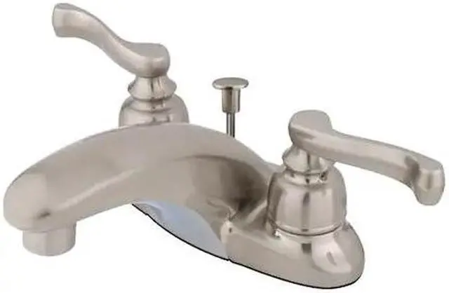 Alt view image 2 of 2 - ROYALE 4 CENTER SET LAVATORY FCT SCROLL HDL-Satin Nickel Finish