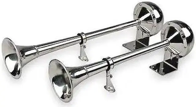 Main image of WOLO 120 Dual Trumpet Horn,Electric,4 In W,116 dB