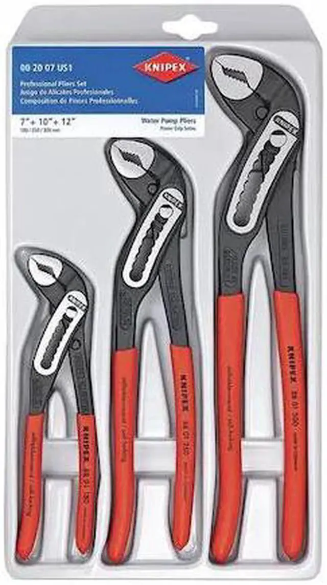 Alt view image 3 of 11 - KNIPEX 00 20 07 US1 3 Piece Alligator Pliers Set
