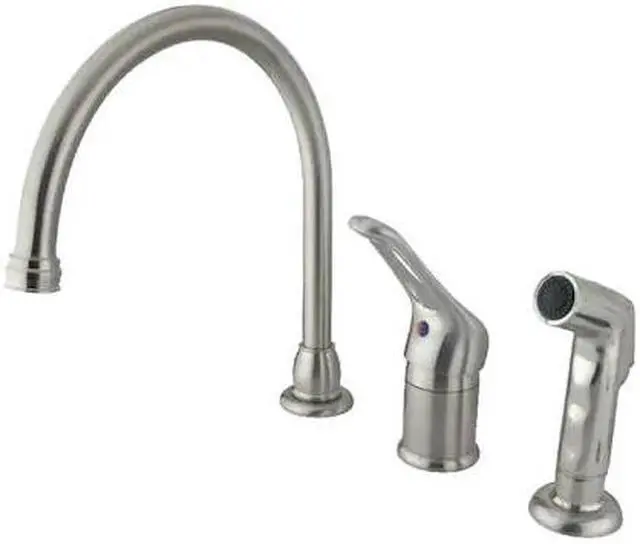 Alt view image 2 of 3 - Kingston Brass KB818 Kitchen , Faucet, Satin Nickel