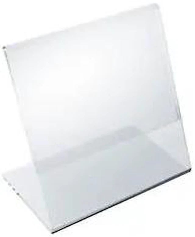 Alt view image 2 of 4 - Azar Displays L-Shape Square Acrylic Sign Holder 10/Pack 112738