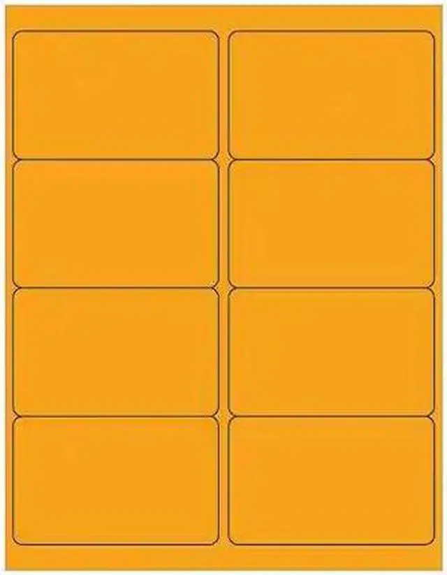 Main image of TAPE LOGIC LL179OR Tape Logic Rectangle Laser Labels, 4" x 2 1/2", Fluorescent