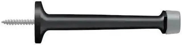 Alt view image 2 of 3 - Deltana BDS425U19 4 in. Baseboard Door Bumper, Black - Solid