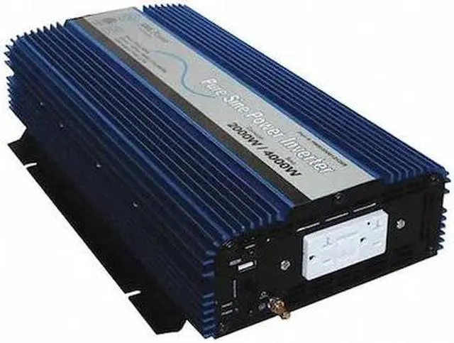Alt view image 3 of 3 - aims 2000 watt pure sine power inverter 12 vdc to 120 vac usb port