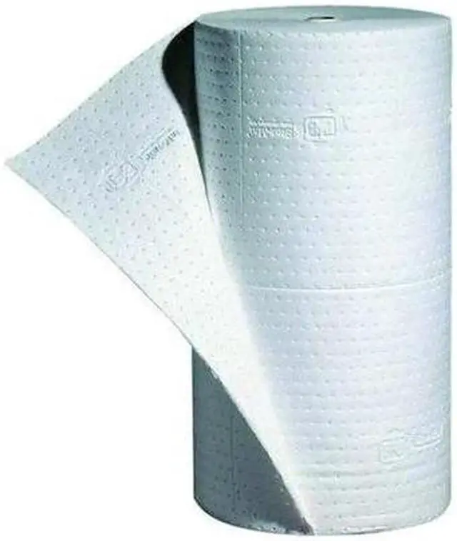 Alt view image 2 of 4 - PIG MAT402 Sorbent Roll, 40 gal, 30 in x 150 ft, Oil, White, Polypropylene