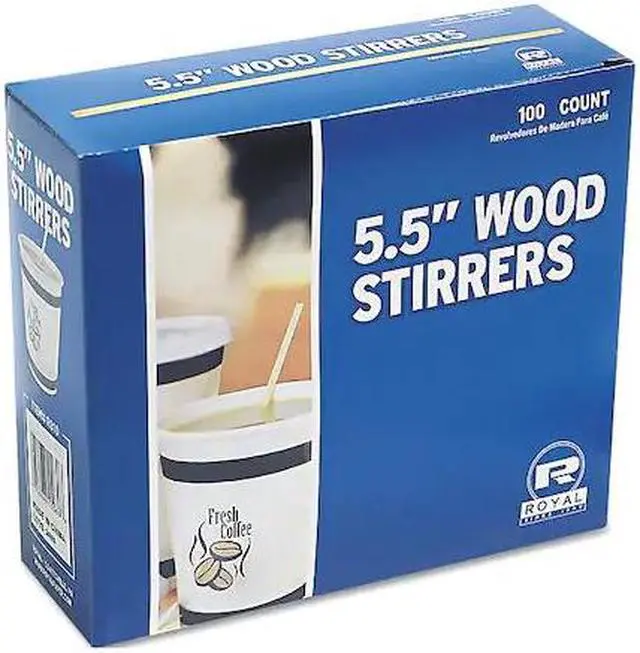 Alt view image 4 of 12 - Rpp R810BX 5.5 Long, Wood Stir Sticks