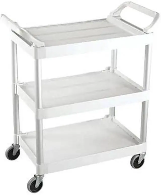 Main image of RUBBERMAID COMMERCIAL RUB440W Rubbermaid Service Cart, 34" x 19" x 38", White,