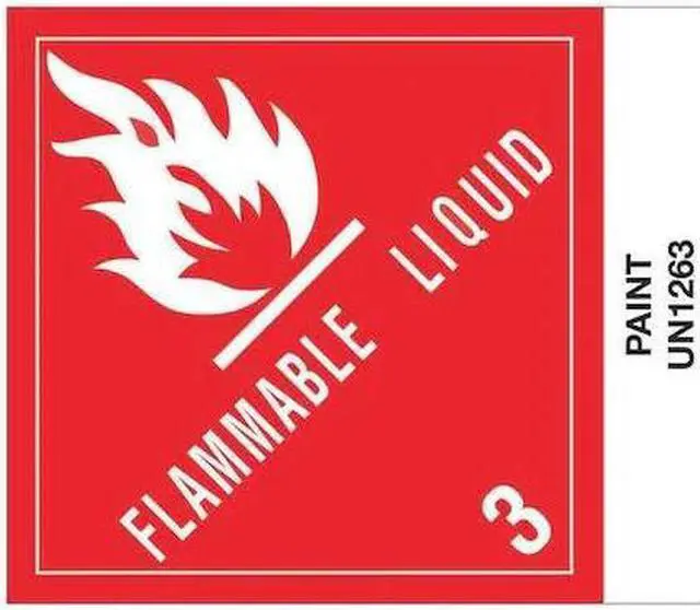 Main image of TAPE LOGIC DL512P5 Tape Logic® Labels, "Paint", 4" x 4 3/4", Red/White/Black,