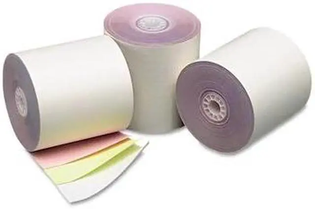 Main image of ICONEX PMC07638 Impact Printing Carbonless Paper Rolls, 3x70 ft,