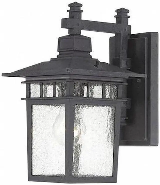 Main image of NUVO 60-3493 Cove Neck 1-Light 12 in. Outdoor Lantern with Clear Seed Glass
