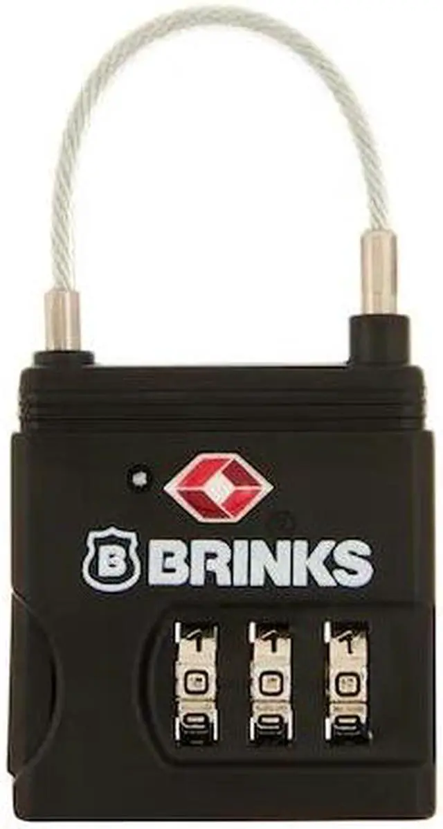 Main image of BRINKS 175-25105 Combination Padlock, Zinc, TSA Approved, 25mm, Resettable
