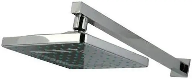 Alt view image 9 of 16 - Kingston Brass KX4641CK 8 in. Rainfall Square Showerhead with Shower Arm, 16 in. - Chrome