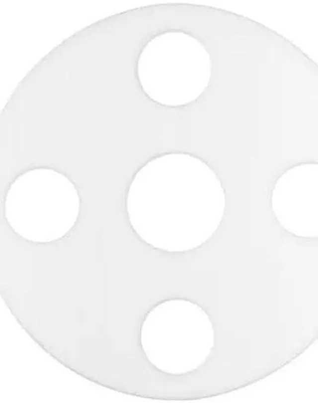 Main image of ZORO SELECT BULK-FG-1214 Full Face PTFE Flange Gasket for 1" Pipe, 1/8" Thick,