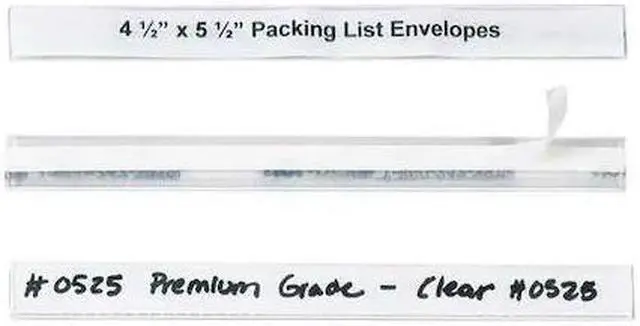 Main image of HOL-DEX LH110 Hol-Dex Self-Adhesive Plastic Label Holder, 1/2" x 6", Clear, PK12