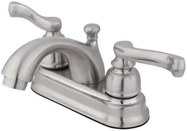 Alt view image 2 of 2 - Kingston Brass KB5608FL Two Handle 4 in. Centerset Lavatory Faucet with Retail Pop-up