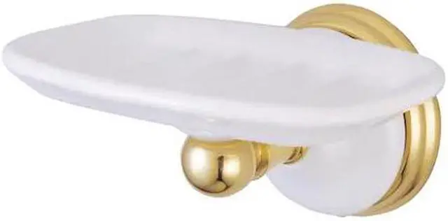 Alt view image 2 of 3 - VICTORIAN SOAP DISH-Polished Brass Finish