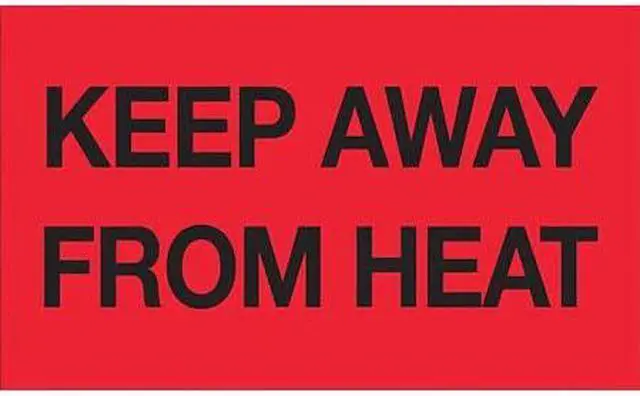 Main image of TAPE LOGIC DL2801 Tape Logic® Labels, "Keep Away from Heat", 3" x 5",