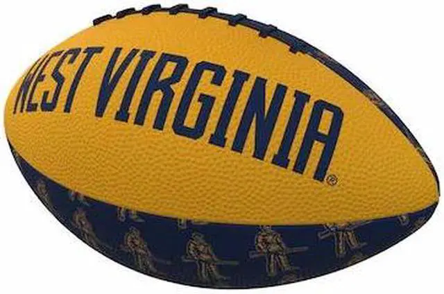 Alt view image 2 of 2 - Logo Brands 239-93MR-3 West Virginia Repeating Mini-Size Rubber Football