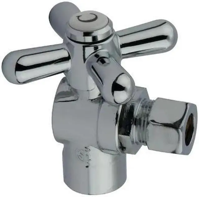 Main image of VINTAGE CC43201X CC43201X 1/2" Sweat 3/8" OD Angle Stop Cross Handle
