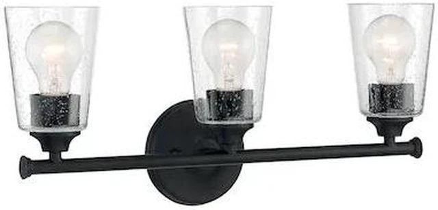 Main image of NUVO 60/7283 Fixture, Vanity, 3-Light, Incandescent, 60W, 120V, A19, Medium