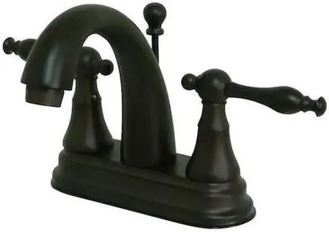 Alt view image 4 of 5 - Kingston Brass KS7615NL Two Handle 4 in. Centerset Lavatory Faucet with Brass Pop-up