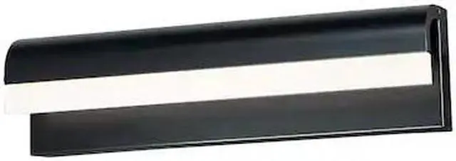 Main image of ET2 E24842-90BK Waterfall 1-Light 18" Wide Black Vanity Light