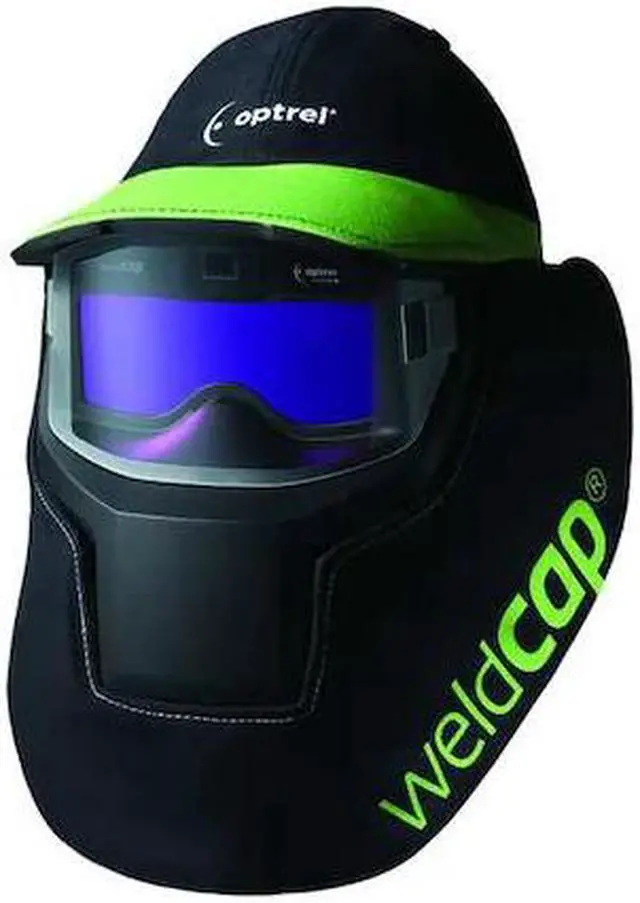 Main image of OPTREL 1008.000 Auto Darkening Welding Helmet, Blck/Green