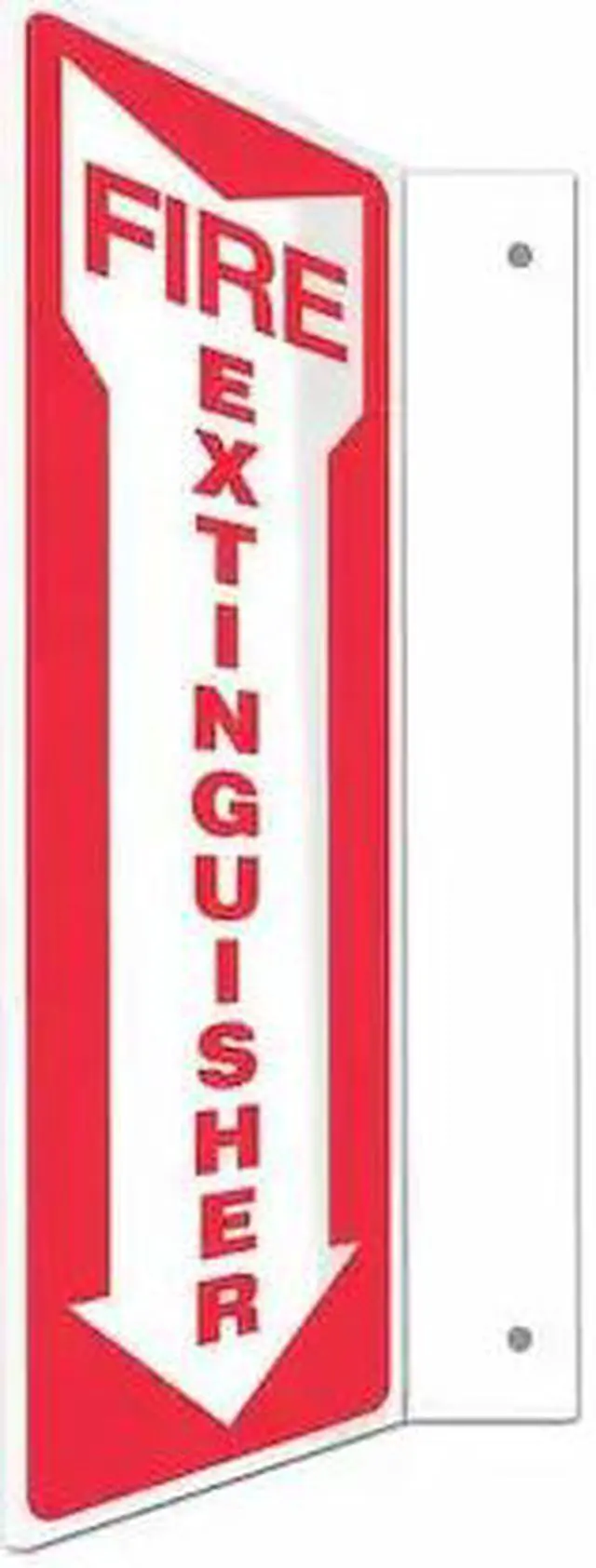 Main image of CONDOR 480X42 High Visibility Safety Sign, 12 in Height, 4 in Width, PETG,