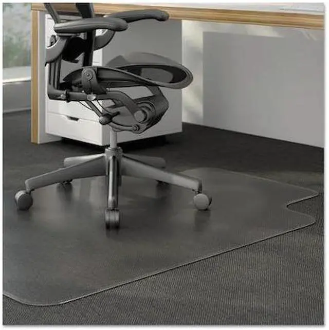 Alt view image 10 of 20 - Alera ALEMAT4553CLPR Studded Chair Mat for Low Pile Carpet, 45 x 53, Clear