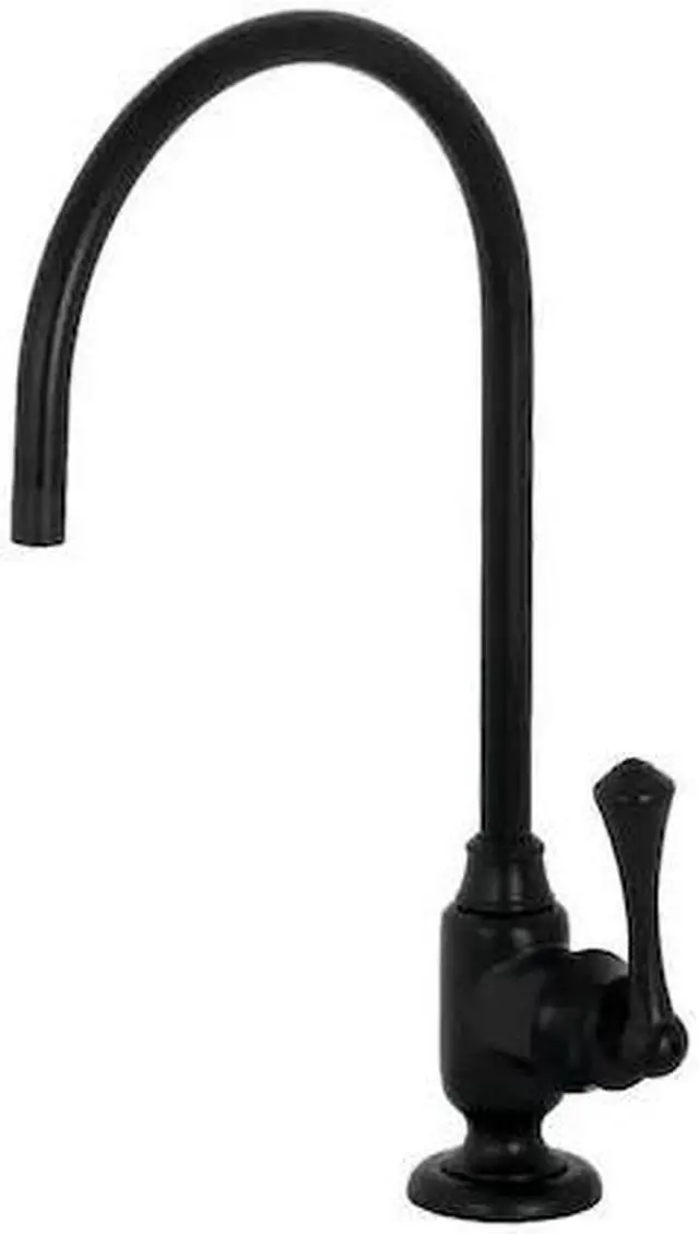 Alt view image 2 of 11 - Kingston Brass KS5190BL Traditional Vintage Single-Handle Water Filtration Faucet - Matte Black