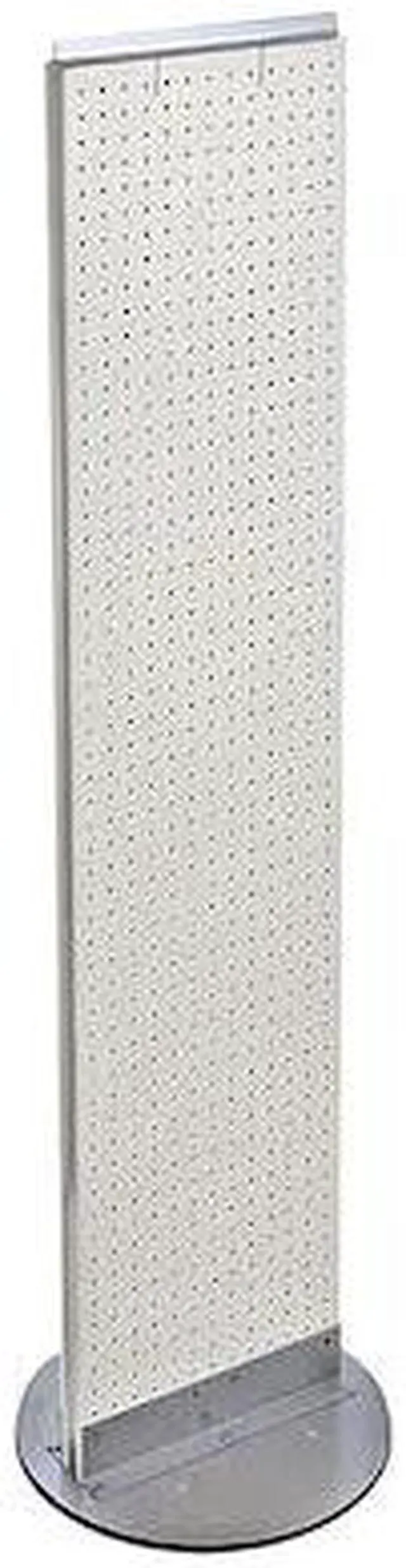 Main image of AZAR DISPLAYS 700277-WHT 2-Sided Pegboard Floor Display Revolving Base Panel