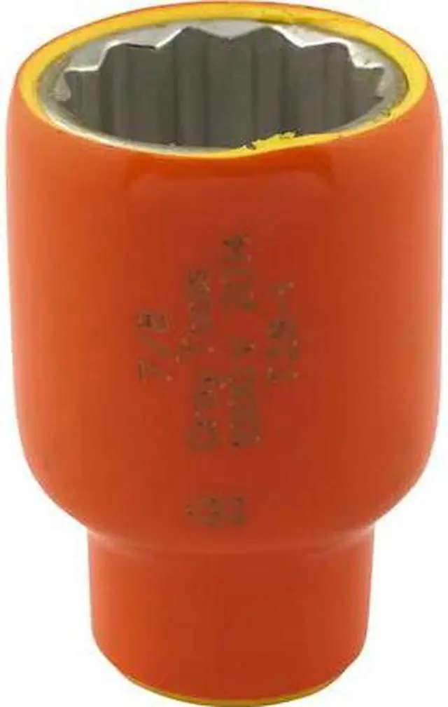 Main image of GRAY TOOLS T28-I 7/8" X 3/8" Drive, 12 Point Standard Length, 1000V Insulated