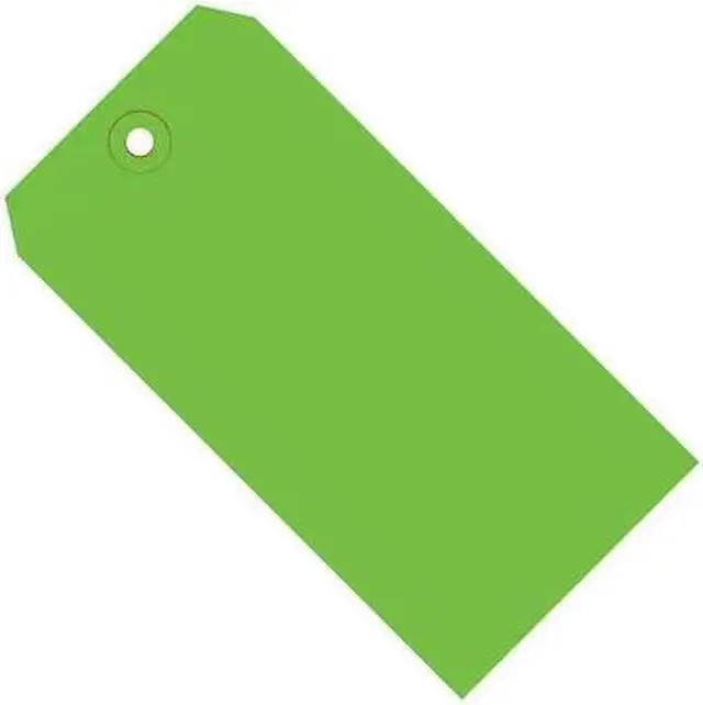 Main image of PARTNERS BRAND G11081D Shipping Tags, 13 Pt., 6 1/4" x 3 1/8", Green, PK1000
