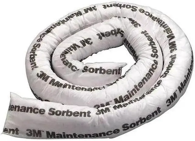 Alt view image 2 of 2 - 3M M-MB308 Absorbent Boom,Maintenance,8 ft. L,PK6