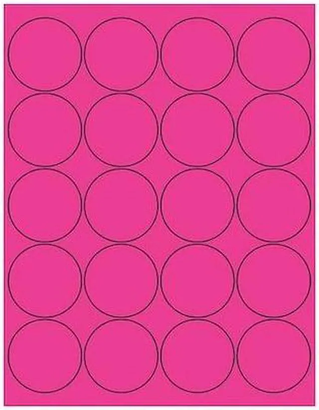 Main image of TAPE LOGIC LL197PK Tape Logic Circle Laser Labels, 2", Fluorescent Pink, PK2000