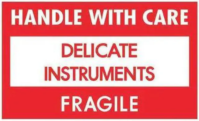 Main image of TAPE LOGIC DL1460 Tape Logic® Labels, "Delicate Instruments - HWC", 3" x 5",