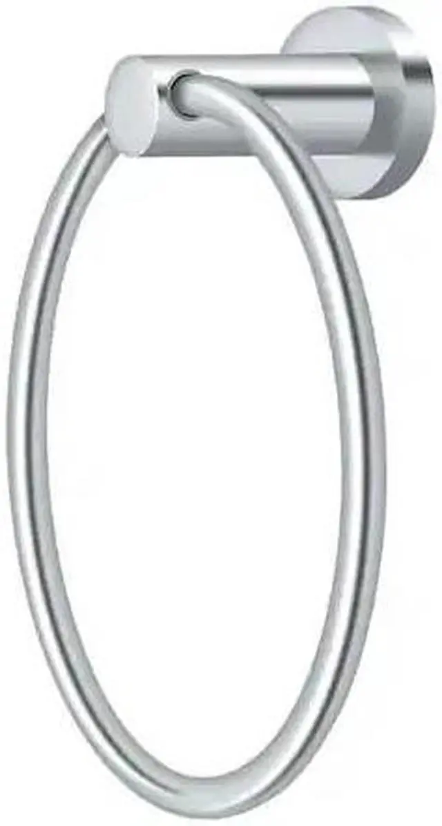 Alt view image 2 of 2 - Deltana BBN2008-26 6" Zinc Towel Ring from the Nobe Series, Chrome