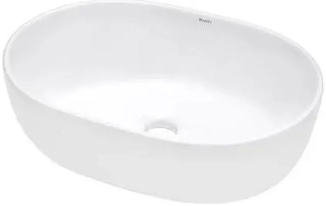 Main image of RUVATI RVB0424 24"x16" Bathroom Vessel Sink Wht Ovl Above Vanity Countertop