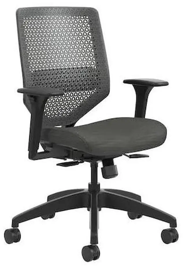 Alt view image 3 of 7 - HON Solve Series ReActiv Back Task Chair Ink/Charcoal SVR1ACLC10TK