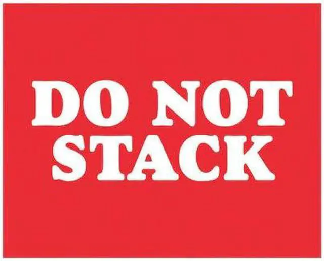 Main image of TAPE LOGIC DL1628 Tape Logic® Labels, "Do Not Stack", 8 x 10", Red/White,