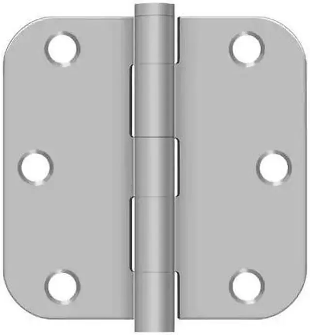 Alt view image 2 of 2 - 3.5 in. x 3.5 in. x 0.63 in. Radius Stainless Steel Hinge - Pair