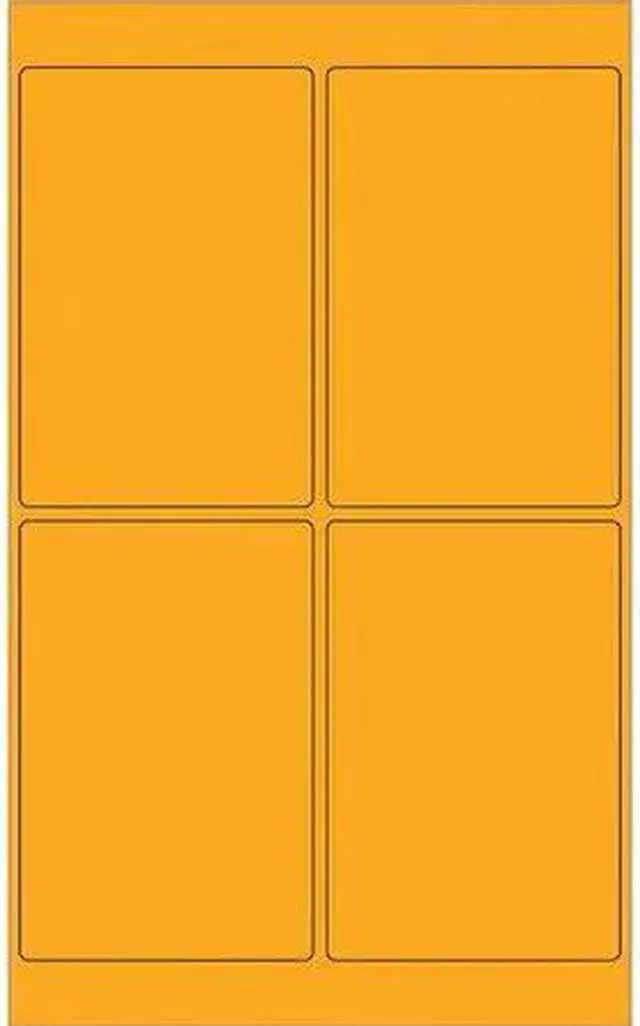 Main image of TAPE LOGIC LL186OR Tape Logic® Rectangle Laser Labels, 4" x 6", Fluorescent