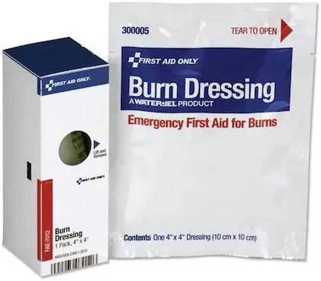 Alt view image 6 of 7 - First Aid Only SmartCompliance Refill Burn Dressing 4 x 4 White 16004