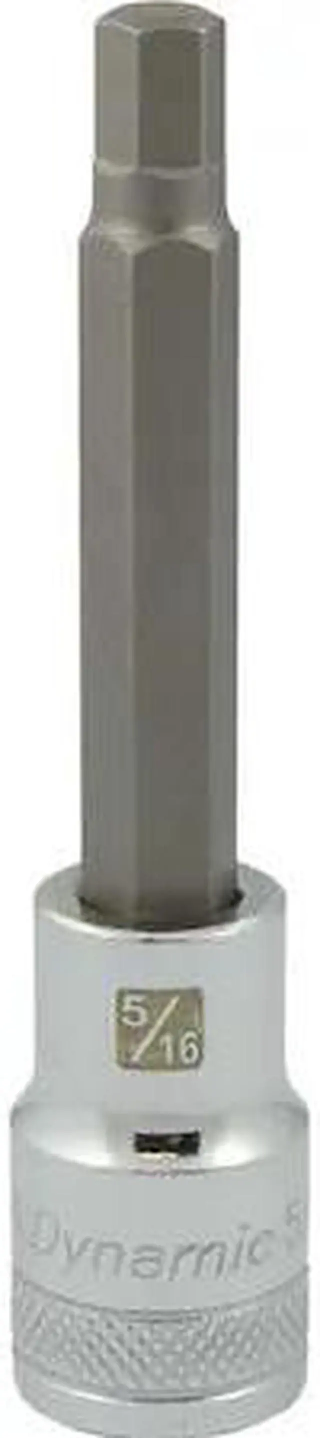 Main image of DYNAMIC D013460 Tools 1/2" Drive SAE Hex Head, 5/16" Long Bit, Chrome Finish
