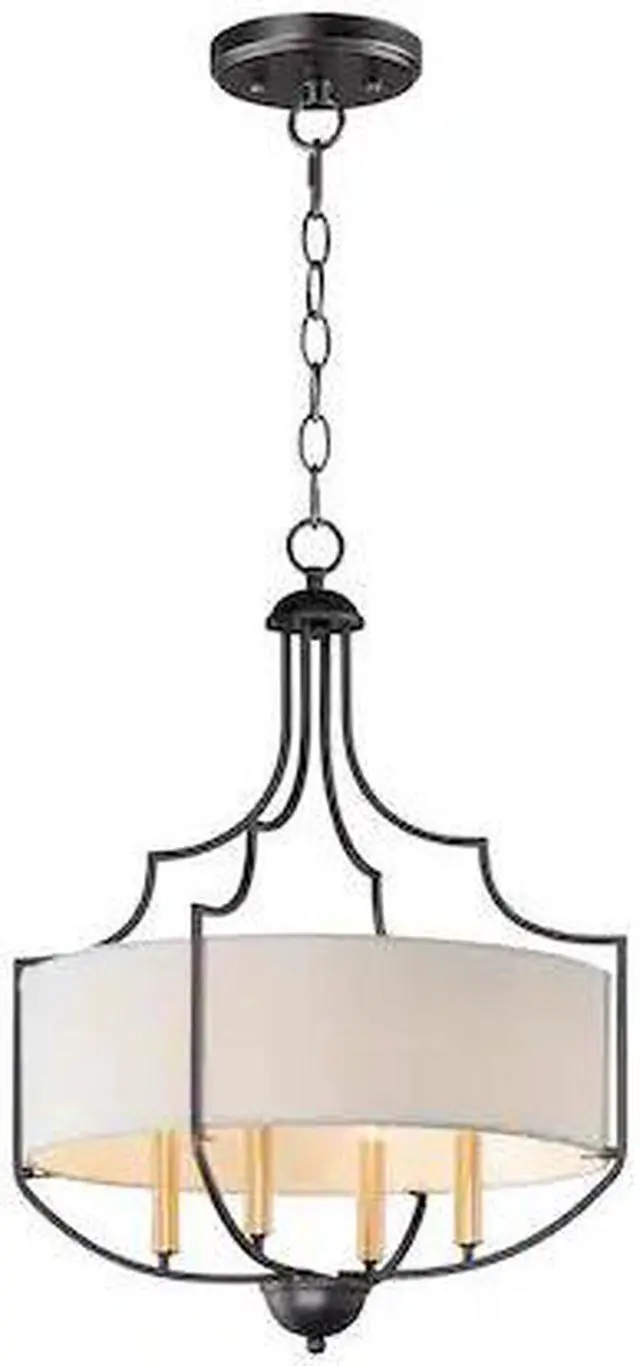 Main image of MAXIM LIGHTING 25284WLBZAB Savant 4-Light 20.25" Wide Bronze / Antique Brass