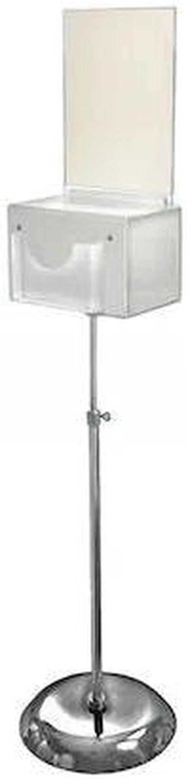 Main image of Azar Displays White Suggestion Box with Pocket L 206320-WHT